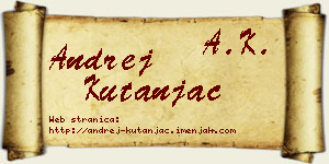 Andrej Kutanjac vizit kartica